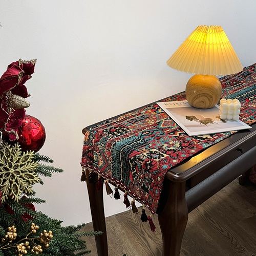 SAFIRA Ornamental Tapestry Table Runner by Masons Home Decor - Christmas Tree Singapore