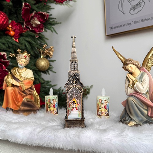 BRIARVALE Cathedral Lantern - Snowman by Masons Home Decor - Christmas Tree Singapore