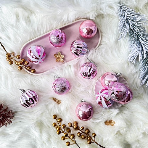 AURESSA Rose Luxe Bauble Set by Masons Home Decor - Christmas Tree Singapore