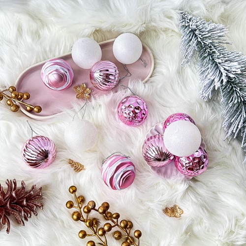 ROSAVN Sugarblush Bauble Set by Masons Home Decor - Christmas Tree Singapore