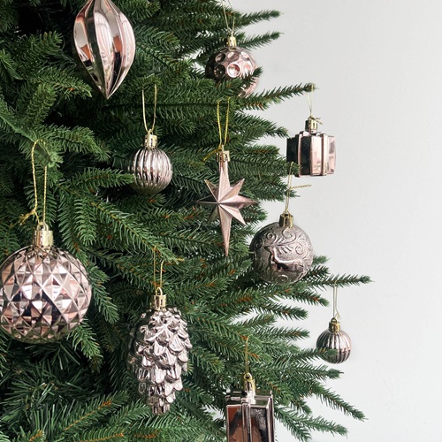 OPHERINE RoseStone Elegance Ornament Set - Rose-Gold