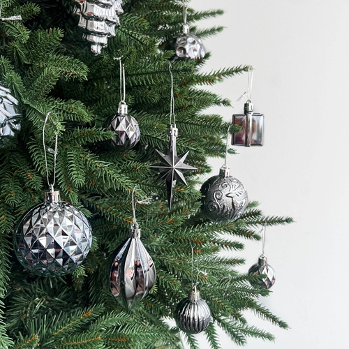 ONEX Frosted Steel Ornament Set by Masons Home Decor - Christmas Tree Singapore