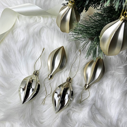 CARONIA Gold Sculpt Drop Ornament Set by Masons Home Decor - Christmas Tree Singapore