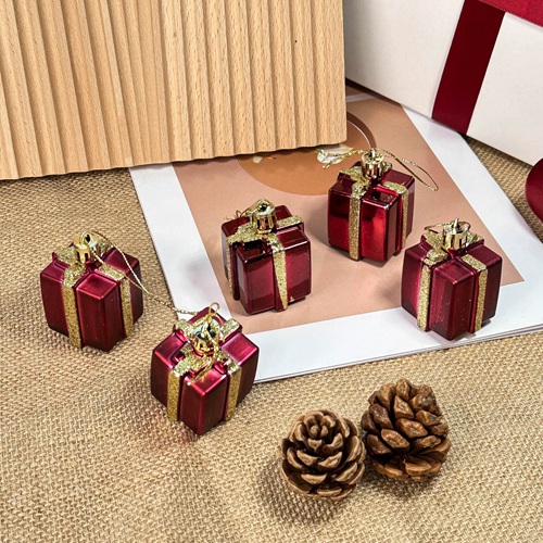 PRISMARA Mini Gift Box Bauble Set - Red by Masons Home Decor - Christmas Tree Singapore