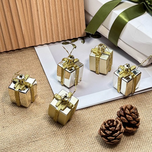 PRISMARA Mini Gift Box Bauble Set - Gold by Masons Home Decor - Christmas Tree Singapore