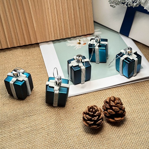 PRISMARA Mini Gift Box Bauble Set - Navy by Masons Home Decor - Christmas Tree Singapore