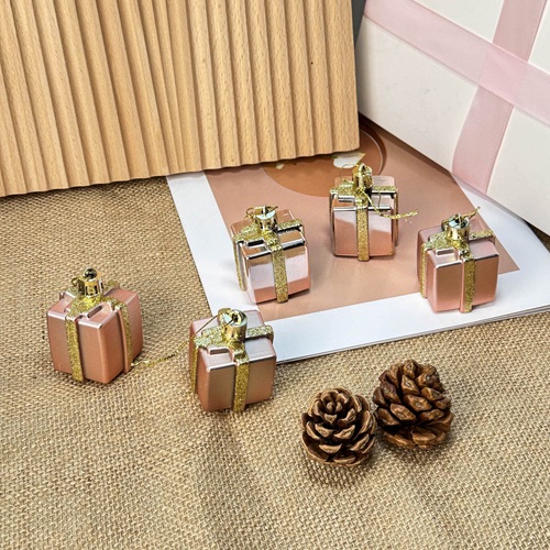 PRISMARA Mini Gift Box Bauble Set - Rose Gold by Masons Home Decor - Christmas Tree Singapore