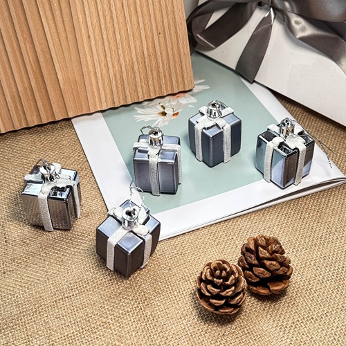 PRISMARA Mini Gift Box Bauble Set - Black by Masons Home Decor - Christmas Tree Singapore