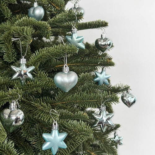 STELLEUR Heart & Star Ornament Set - Tiffany Blue by Masons Home Decor - Christmas Tree Singapore