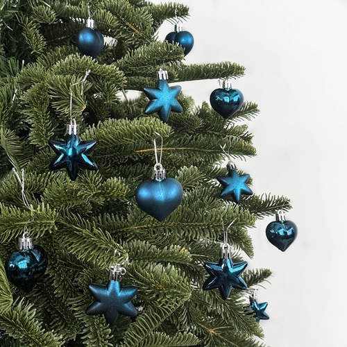 STELLEUR Heart & Star Ornament Set - Navy by Masons Home Decor - Christmas Tree Singapore