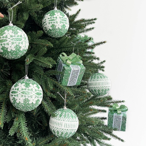 NIVERA Winter Bauble Set - Green