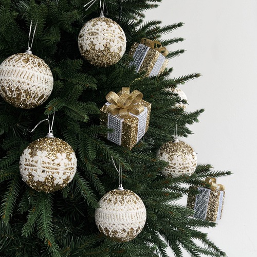 NIVERA Winter Bauble Set - Bronze by Masons Home Decor - Christmas Tree Singapore