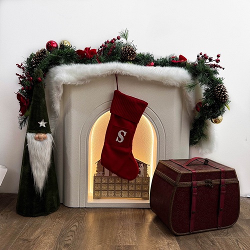 Winterberry Knit Stockings with Embroidered Letters (S) by Masons Home Decor - Christmas Tree Singapore