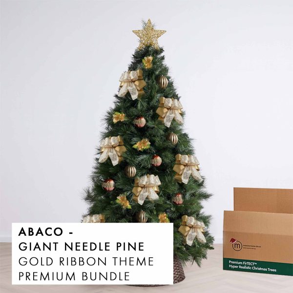 Gold Ribbon Christmas Tree Premium Bundle Abaco by Masons Home Decor