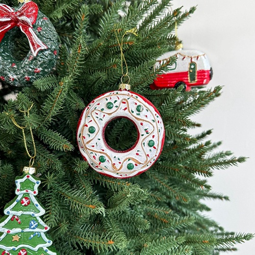 JOLLYVILLE Donut Ornament by Masons Home Decor - Christmas Tree Singapore