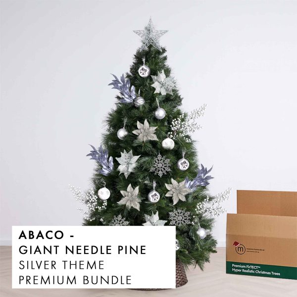Silver Theme Christmas Tree Premium Bundle Abaco by Masons Home Decor - Christmas Tree Singapore