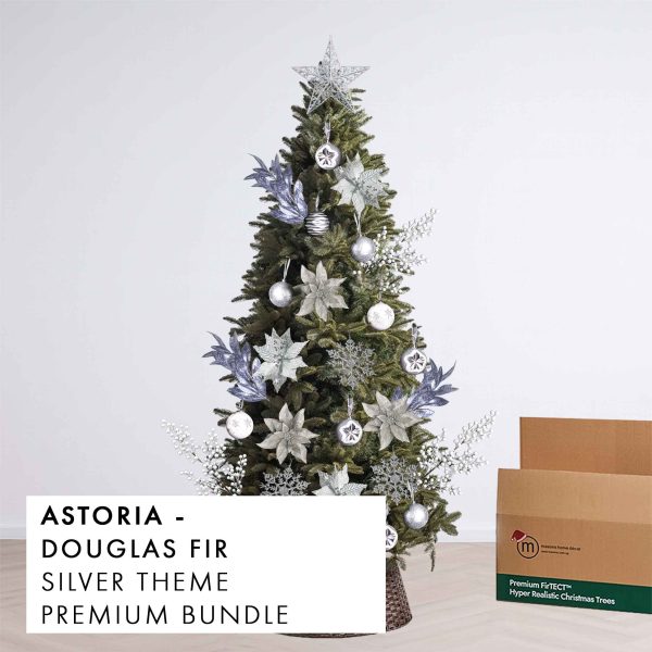 Silver Theme Christmas Tree Premium Bundle Astoria by Masons Home Decor - Christmas Tree Singapore