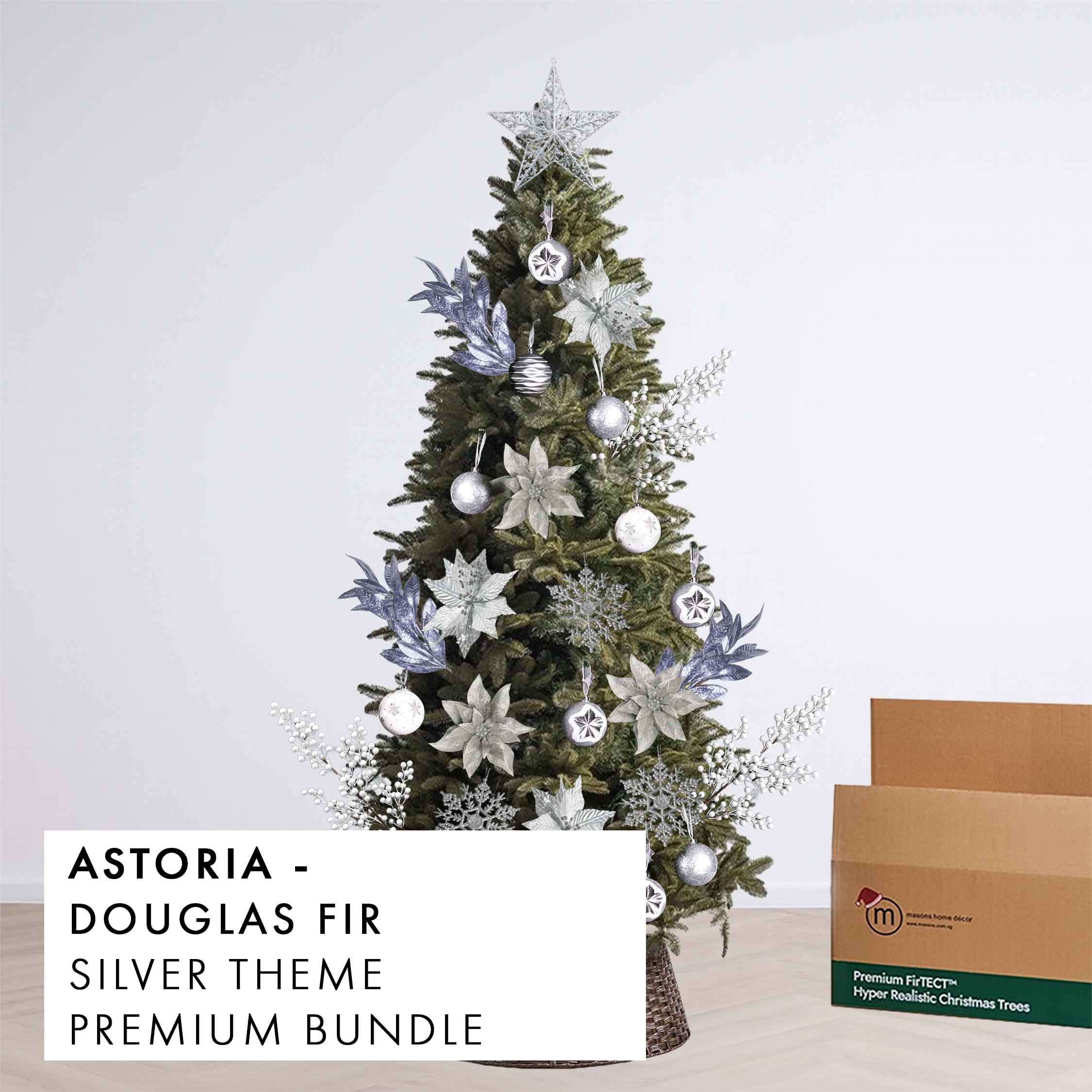 Silver Theme Christmas Tree Premium Bundle Astoria by Masons Home Decor - Christmas Tree Singapore