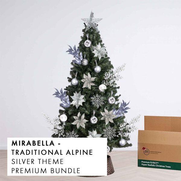Silver Theme Christmas Tree Premium Bundle Mirabella by Masons Home Decor - Christmas Tree Singapore