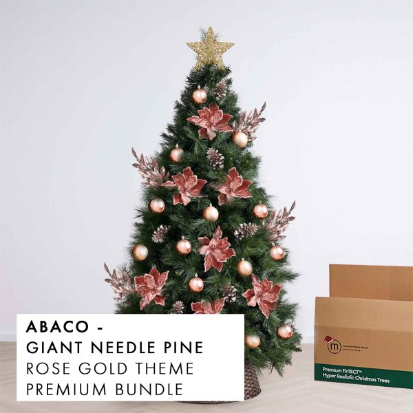 Rose Gold Theme Christmas Tree Premium Bundle Abaco by Masons Home Decor - Christmas Tree Singapore
