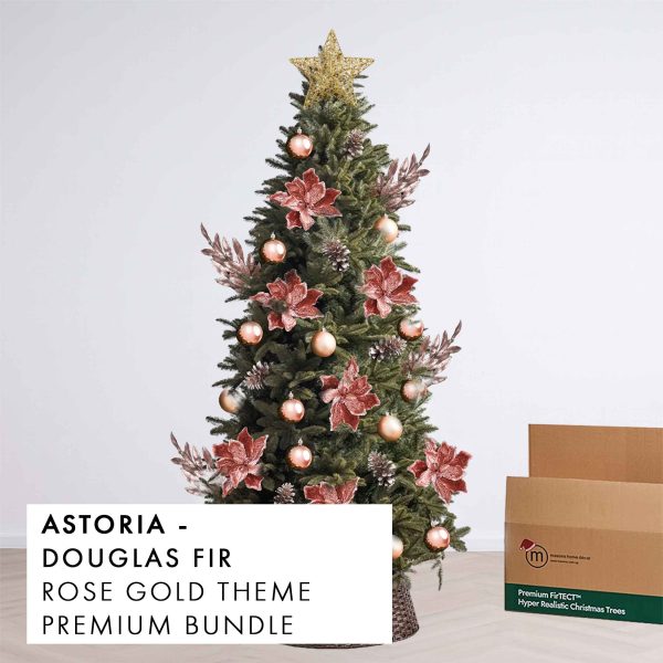 Rose Gold Theme Christmas Tree Premium Bundle Astoria by Masons Home Decor - Christmas Tree Singapore