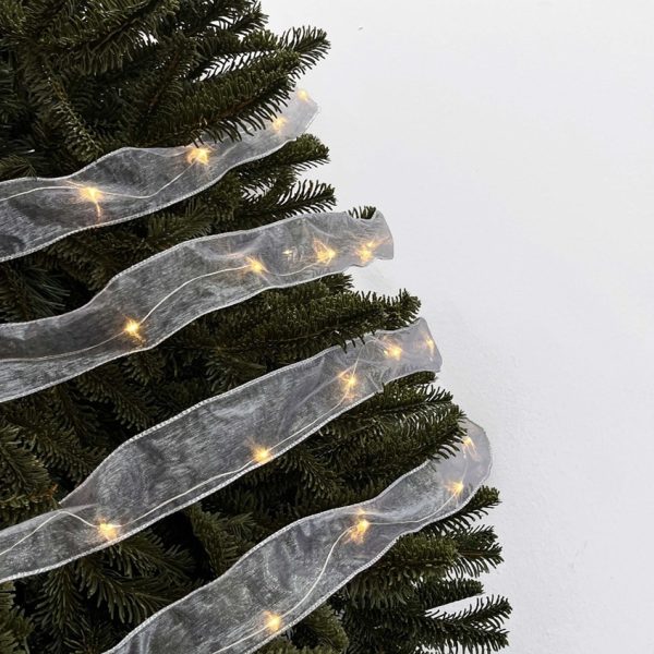 LED Mesh Ribbon Garland - Silver Glow by Masons Home Decor - Christmas Tree Singapore