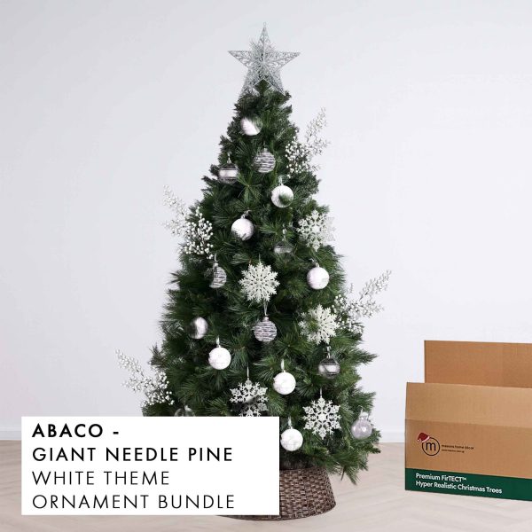 White Theme Christmas Tree Premium Bundle Abaco by Masons Home Decor - Christmas Tree Singapore