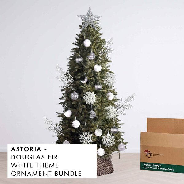 White Theme Christmas Tree Premium Bundle Astoria by Masons Home Decor - Christmas Tree Singapore