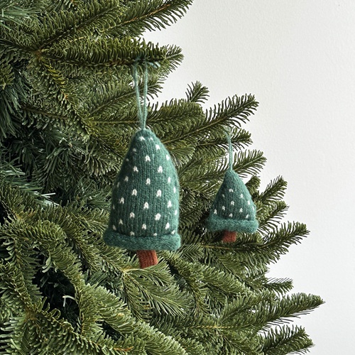 MIVRIK Mini Tree Felt Ornament - Dotted Green by Masons Home Decor - Christmas Tree Singapore