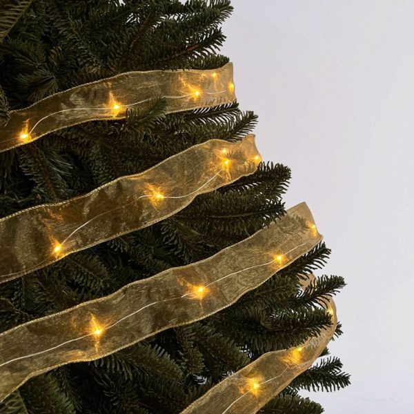 LED Mesh Ribbon Garland - Gold Glow by Masons Home Decor - Christmas Tree Singapore