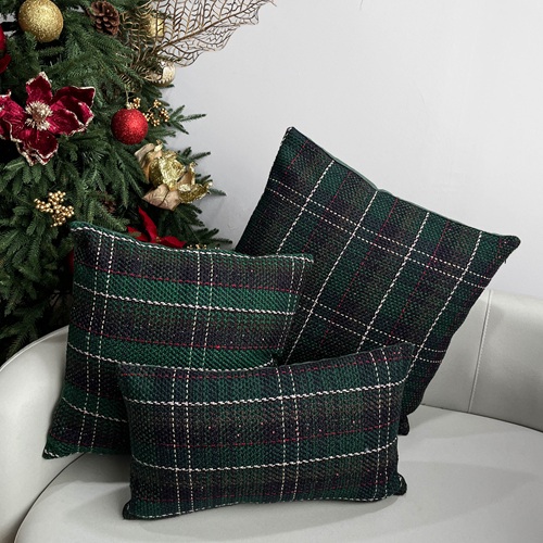 WESBROOK Woven Plaid Pillow by Masons Home Decor - Christmas Tree Singapore