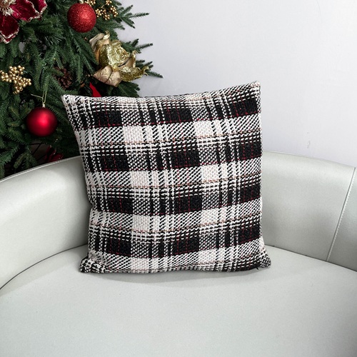 WESBROOK Woven Plaid Pillow - White-Large by Masons Home Decor - Christmas Tree Singapore