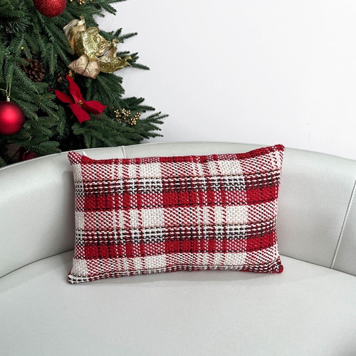 WESBROOK Woven Long Pillow - Red-Long by Masons Home Decor - Christmas Tree Singapore