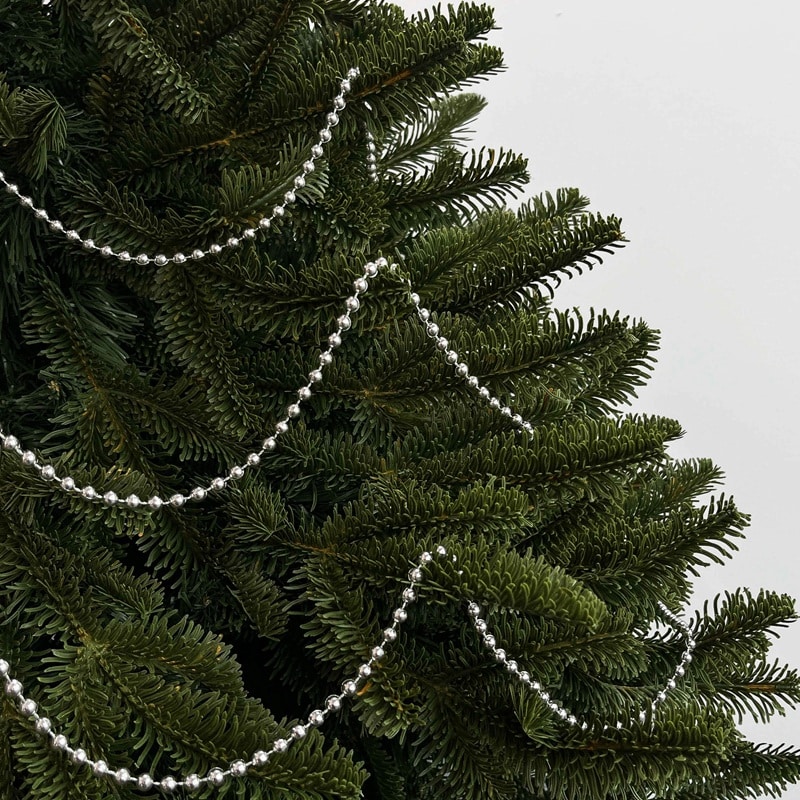 Beaded Christmas Garland – Silver by Masons Home Decor - Christmas Tree Singapore