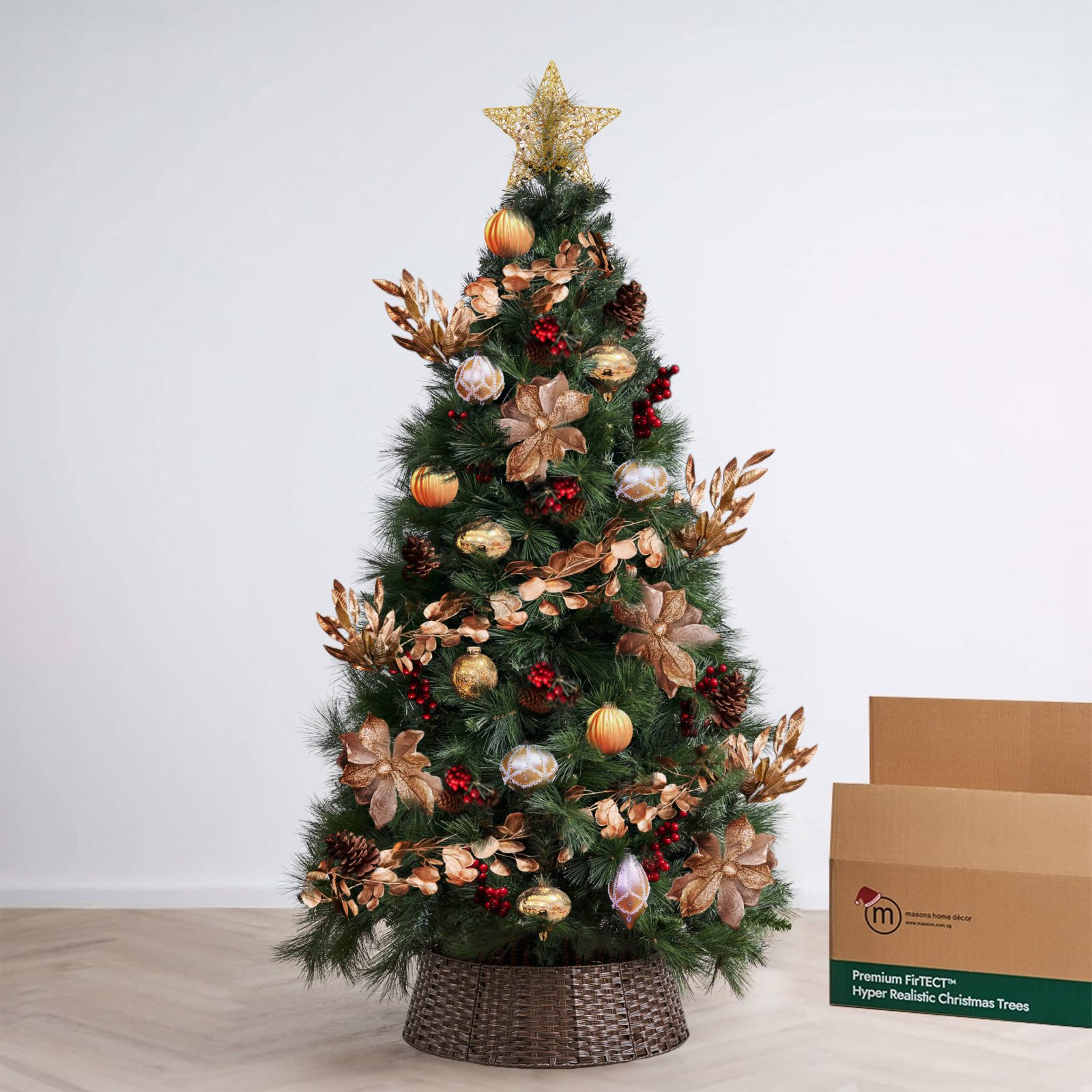 Grand Champagne Theme Premium Bundle by Masons Home Decor - Christmas Tree Singapore
