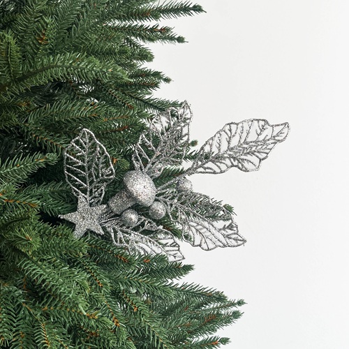 GLISTARA Silver Woodland Charm Spray Christmas Ornament by Masons Home Decor - Christmas Tree Singapore