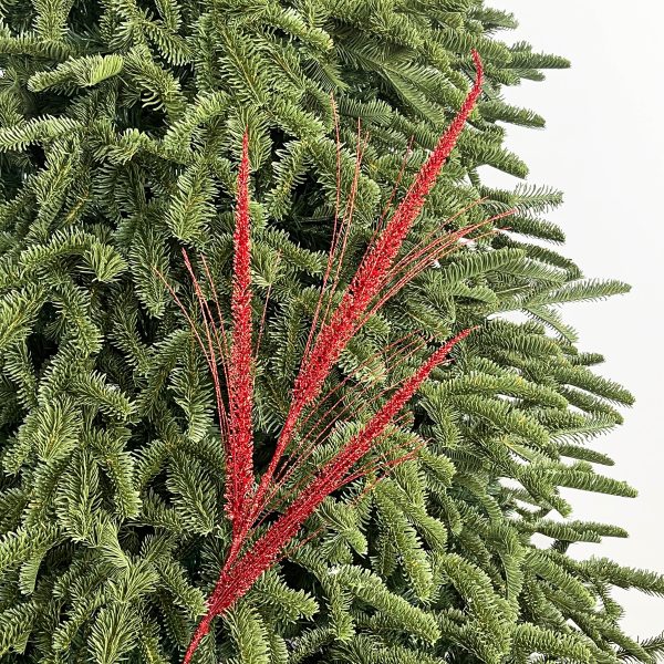 LUNETH Tall Taper Grass Spray – Red Christmas Ornament by Masons Home Decor - Christmas Tree Singapore