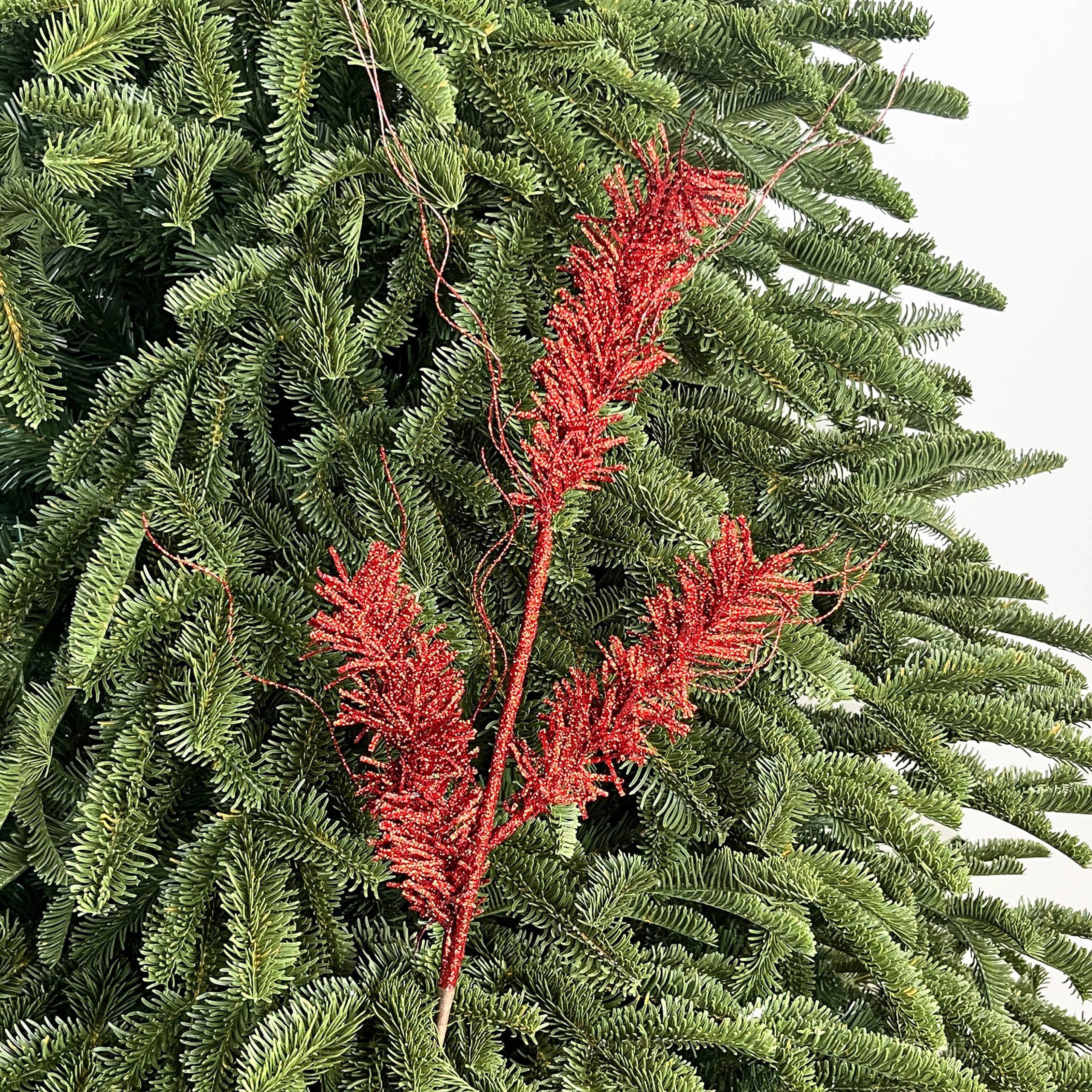 SPINTRA Needlepine Arc Spray – Red Christmas Ornament by Masons Home Decor - Christmas Tree Singapore