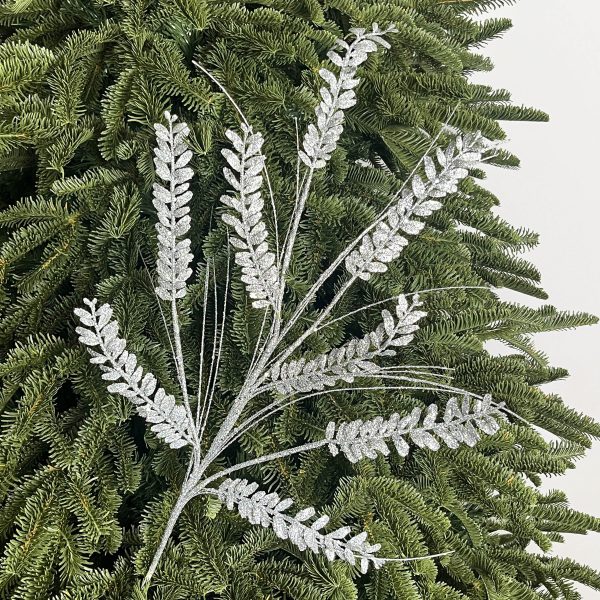 EISWYN Cedarleaf Spray – Silver Christmas Ornaments by Masons Home Decor - Christmas Tree Singapore