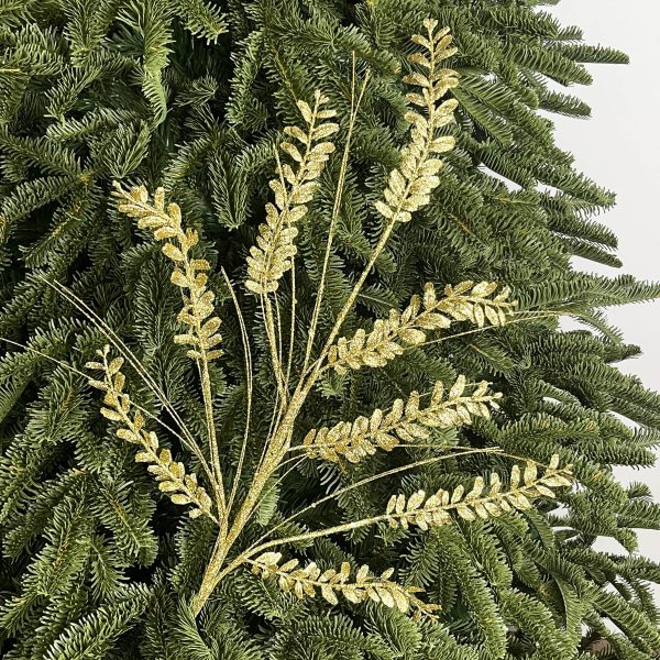 EISWYN Cedarleaf Spray – Gold Christmas Ornaments by Masons Home Decor - Christmas Tree Singapore