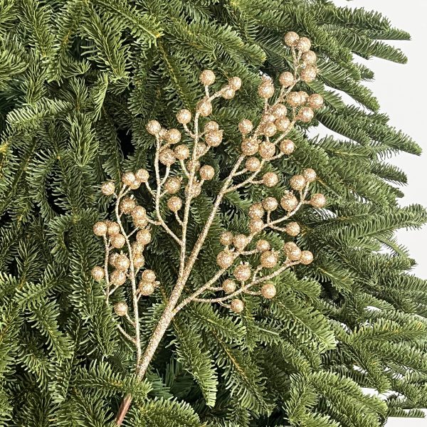 AURALLA Berry Branch Spray – BRONZE Christmas Ornament by Masons Home Decor - Christmas Tree Singapore