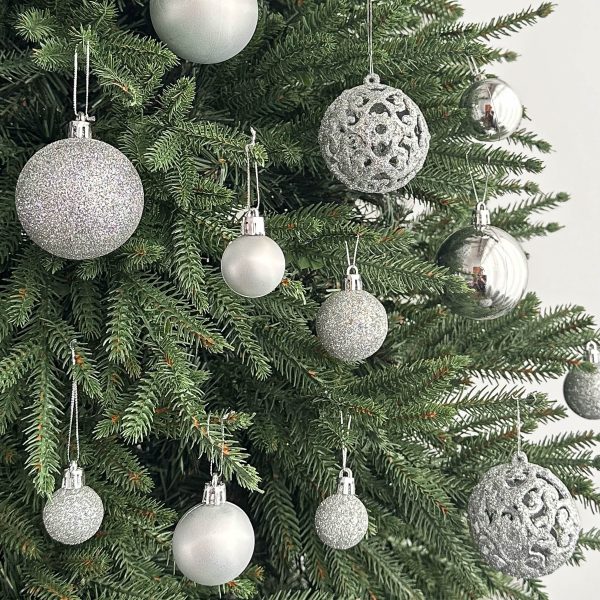 GLACIRE Bauble Set - Silver by Masons Home Decor - Christmas Tree Singapore