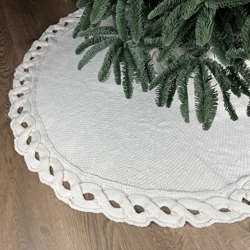 DRELLA Pearl Trim Tree Skirt - White by Masons Home Decor - Christmas Tree Singapore