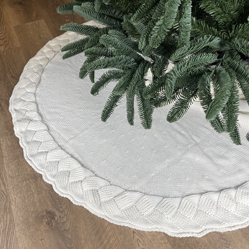 LYSNEN Tree Skirt - White by Masons Home Decor - Christmas Tree Singapore