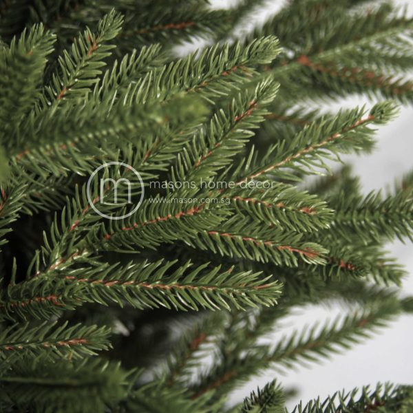 Hyper realistic branches of an artificial Christmas tree