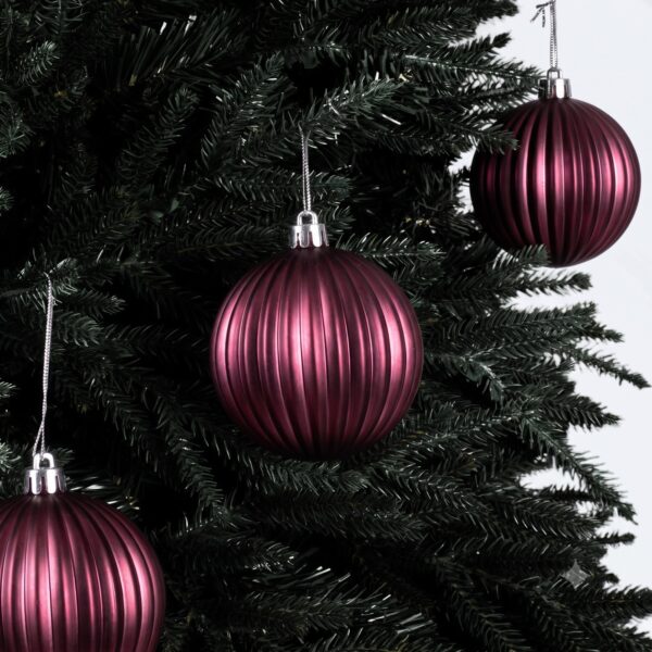 Lustrelle Bauble Burgundy - Christmas Ornaments by Masons Home Decor