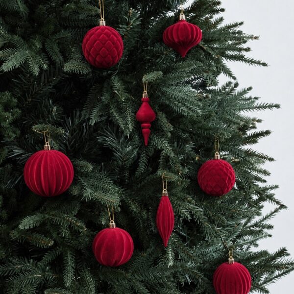 Yuletide Heirloom Set - Red Christmas Ornaments by Masons Home Decor