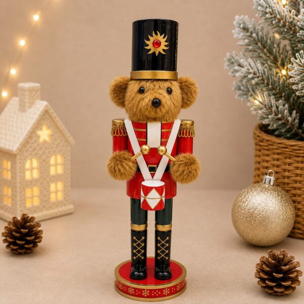 Honeycrest Bear Nutcracker - Black
