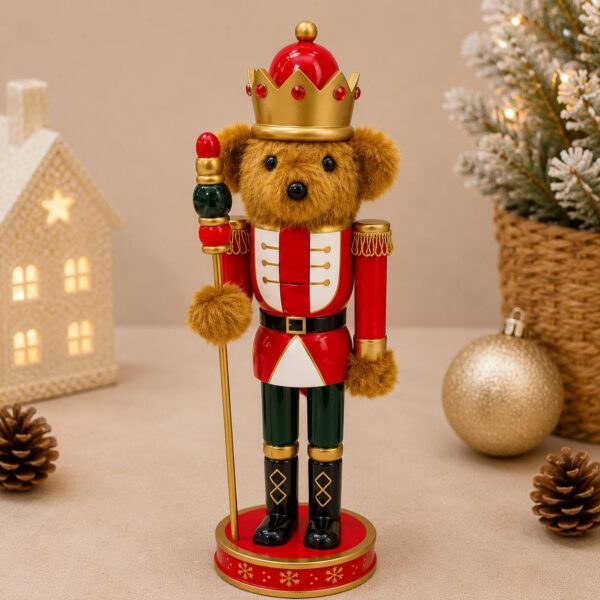 Honeycrest Bear Nutcracker - Gold