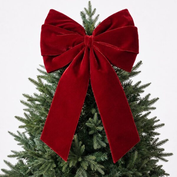 Wineberry Bow Tree Topper
